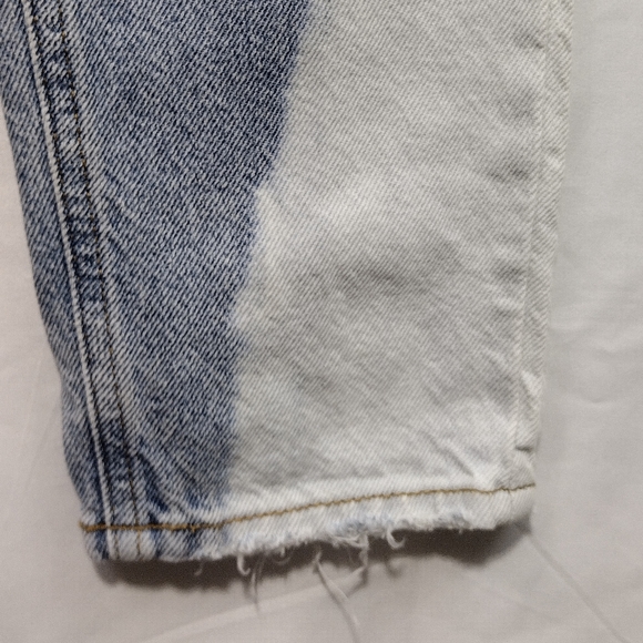 Pacsun Ultra High Rise Slim Jeans Women's 25 Blue White Button Fly Boho 90s Y2K - Picture 4 of 11
